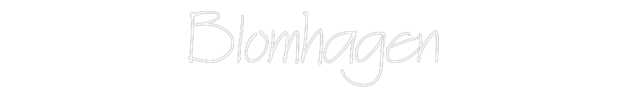 Anpassad neon: Blomhagen