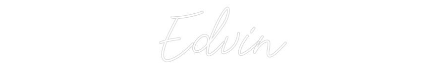 Anpassad neon: Edvin