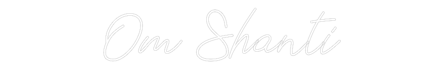 Anpassad neon: Om Shanti
