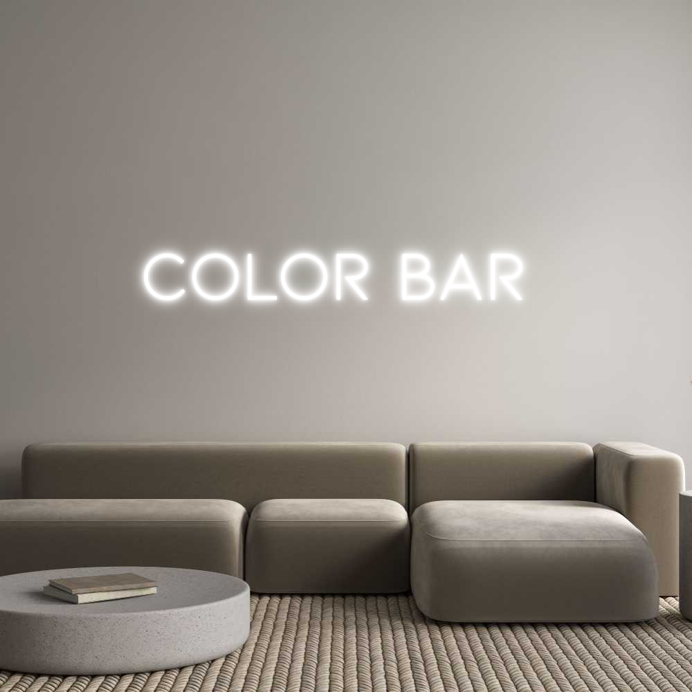 Anpassad neon: COLOR BAR