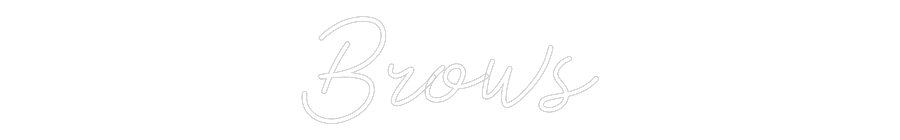 Anpassad neon: Brows