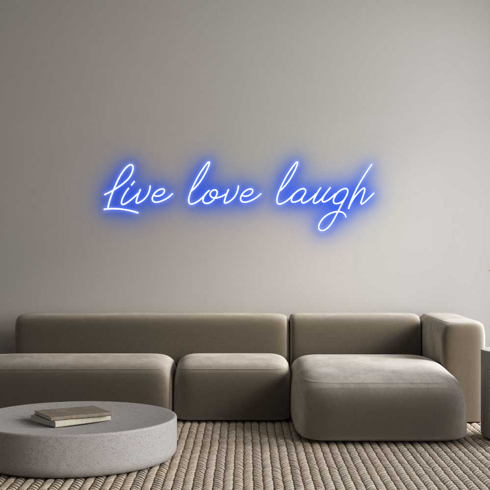 Anpassad neon: Live love lau...