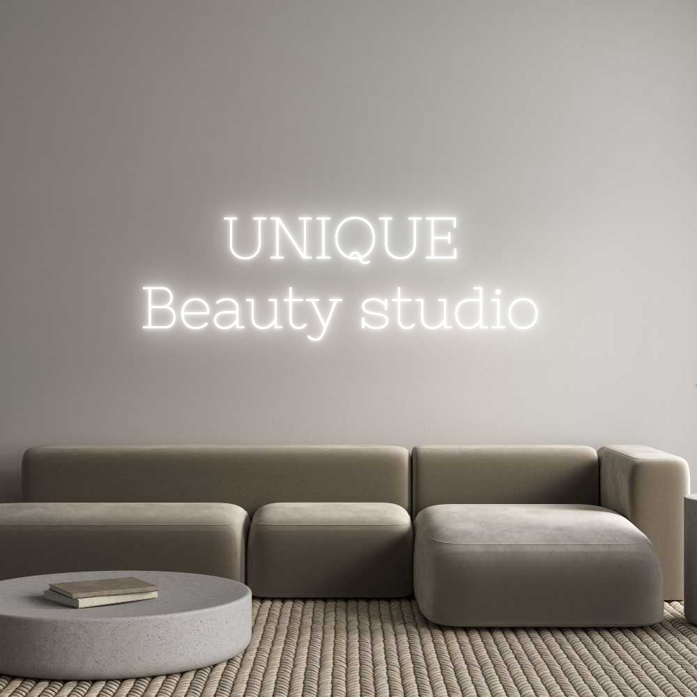 Anpassad neon: UNIQUE
Beau...