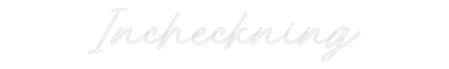 Anpassad neon: Incheckning