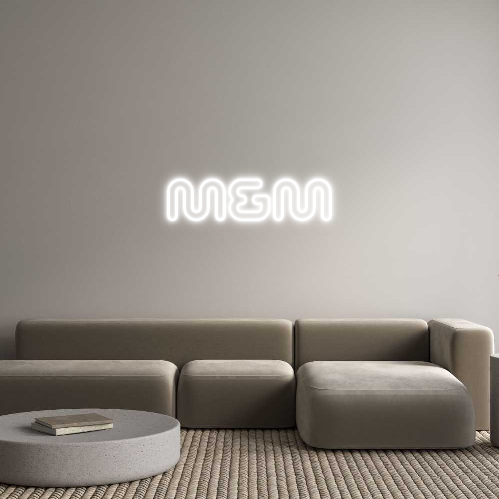 Anpassad neon: M&M