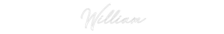Anpassad neon: William