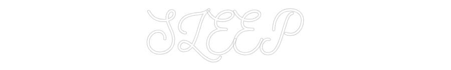 Anpassad neon: SLEEP