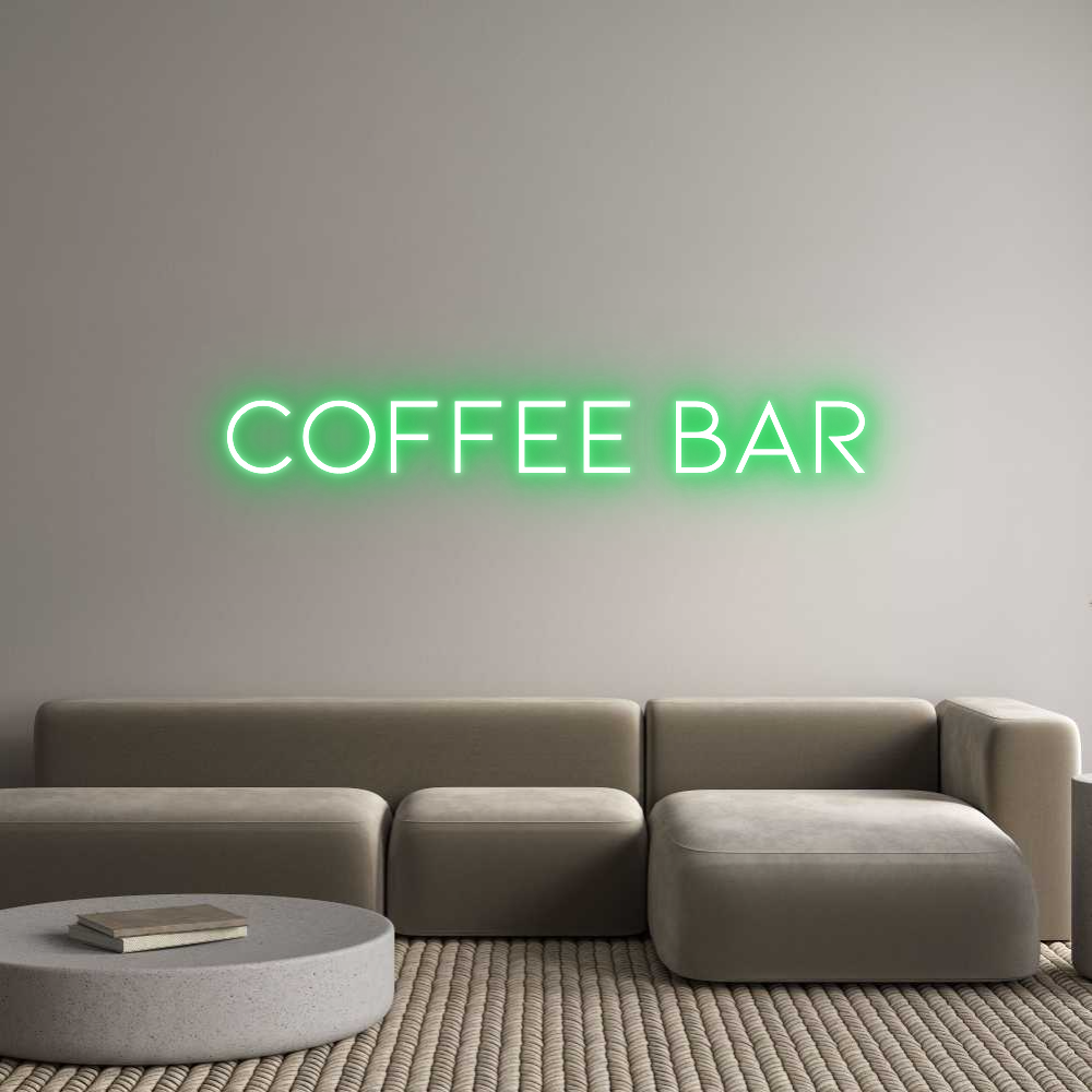 Anpassad neon: Coffee Bar