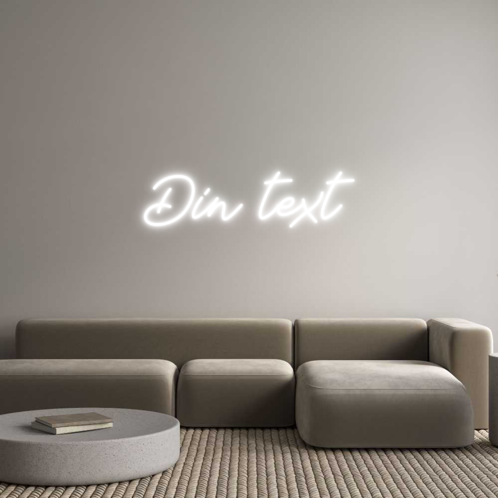 Anpassad neon: Din text