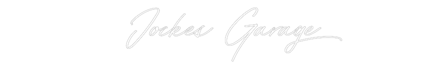 Anpassad neon: Jockes Garage