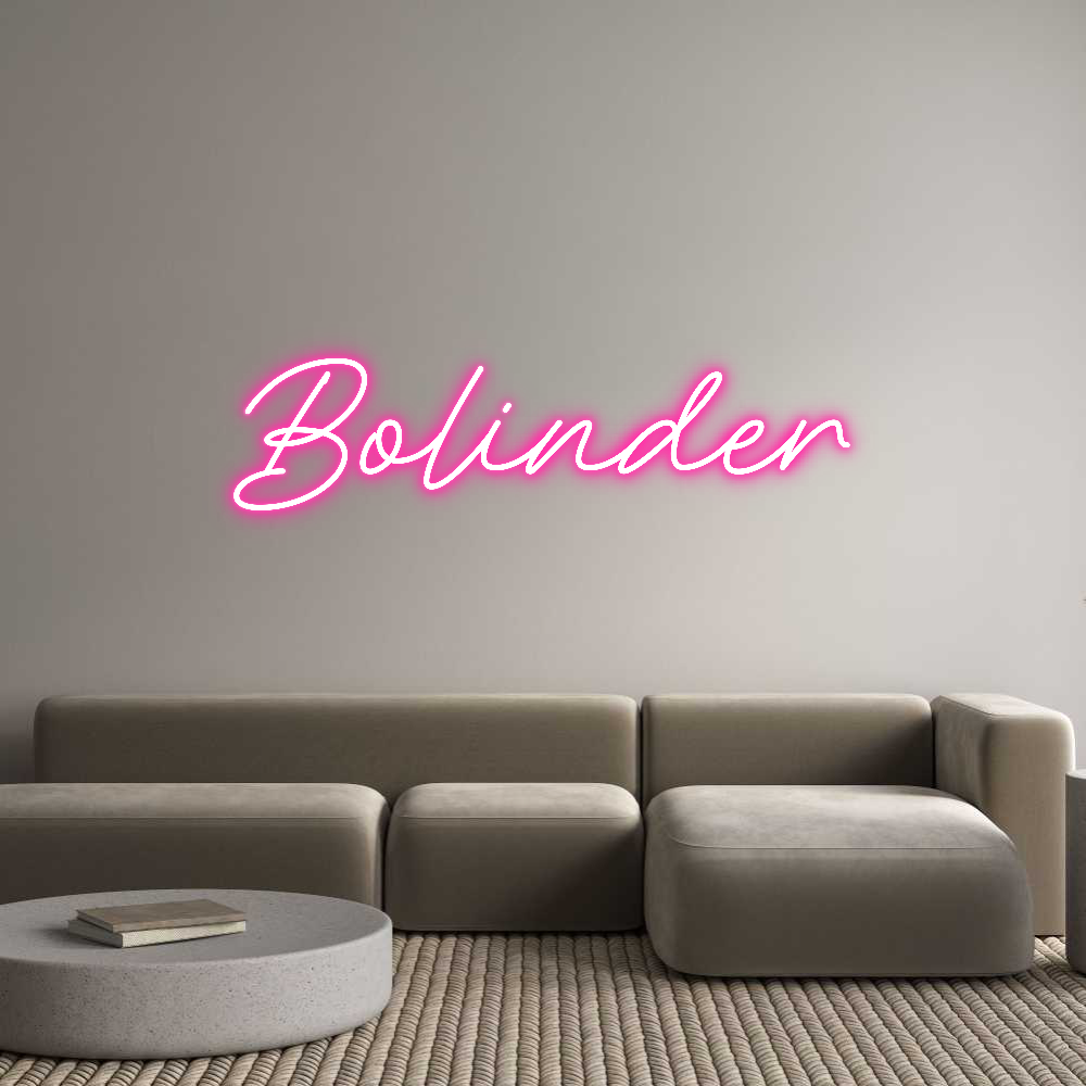 Anpassad neon: Bolinder