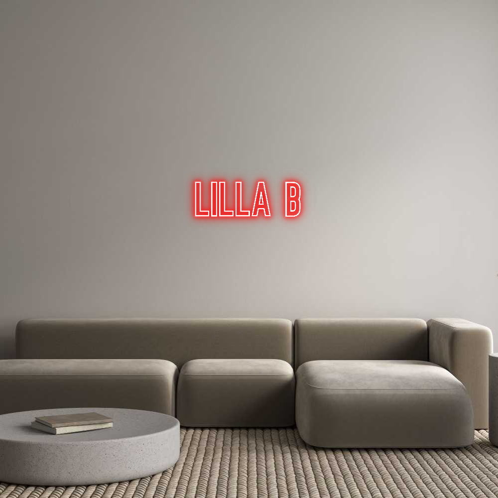 Anpassad neon: LILLA B