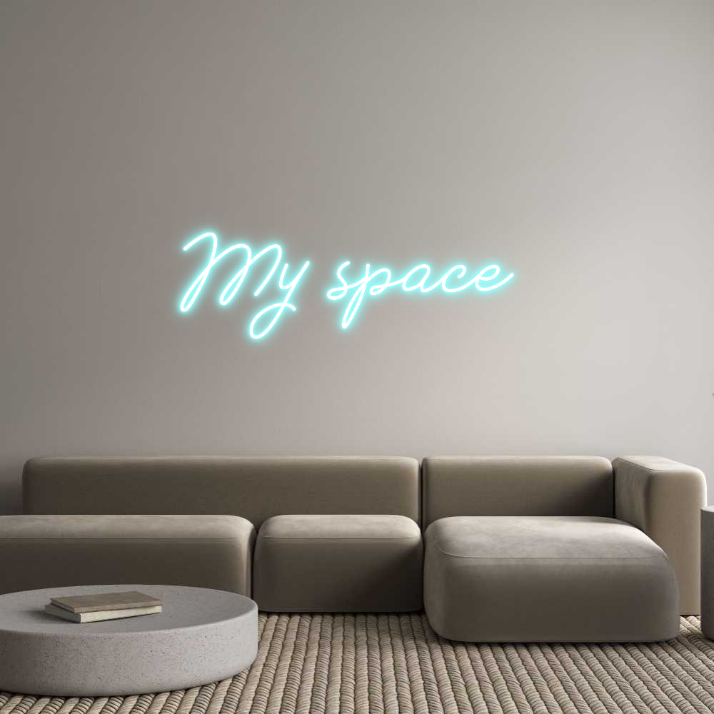 Anpassad neon: My space