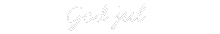 Anpassad neon: God jul