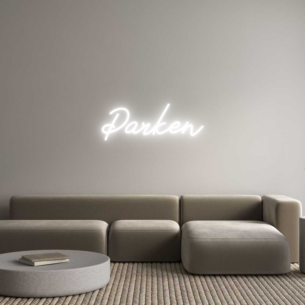 Anpassad neon: Parken