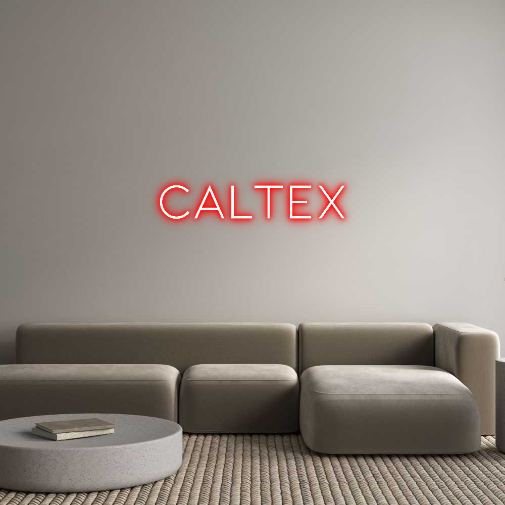 Anpassad neon: CALTEX