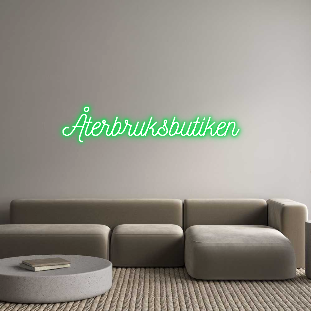 Anpassad neon: Återbruksbuti...