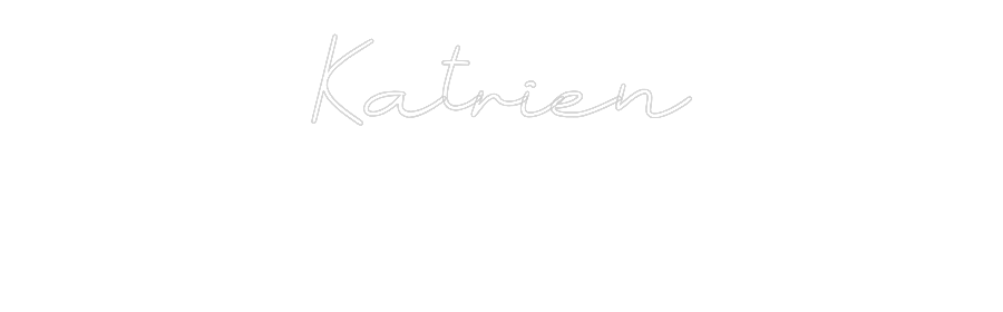 Anpassad neon: Katrien