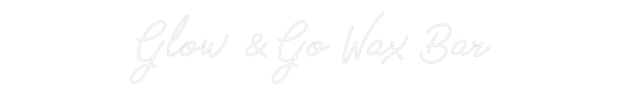 Anpassad neon: Glow & Go Wax...