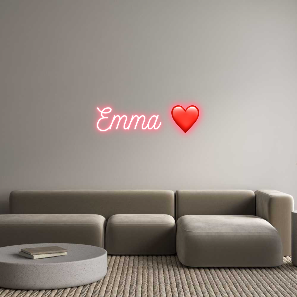 Anpassad neon: Emma ❤️