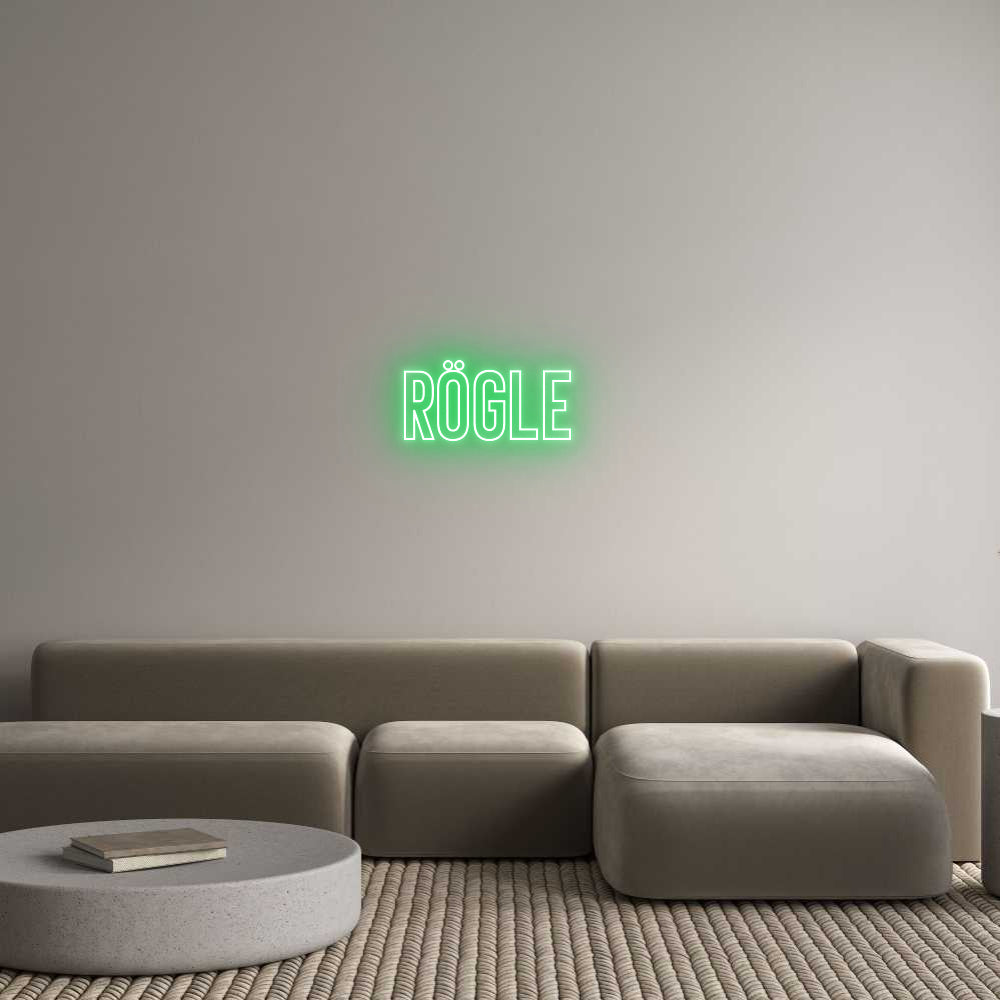 Anpassad neon: Rögle