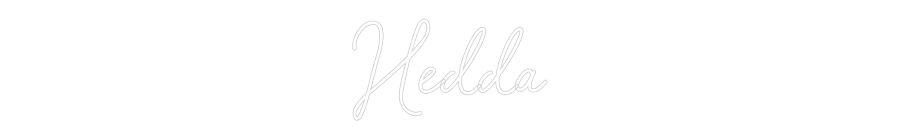 Anpassad neon: Hedda