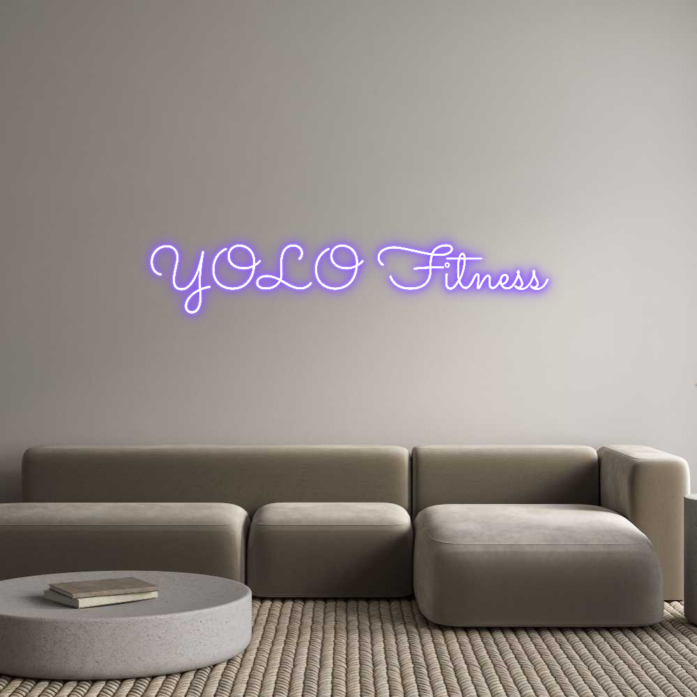 Anpassad neon: YOLO Fitness