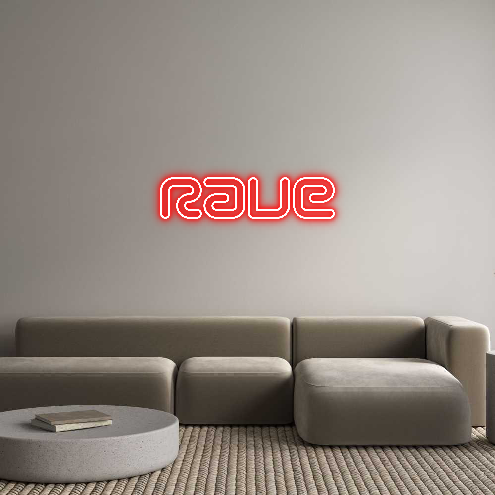 Anpassad neon: Rave