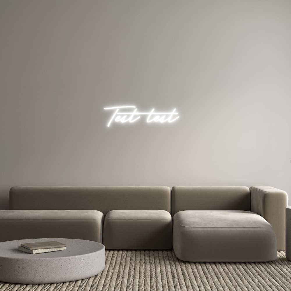 Anpassad neon: Test test