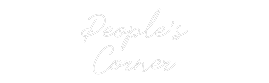 Anpassad neon: People's
Cor...