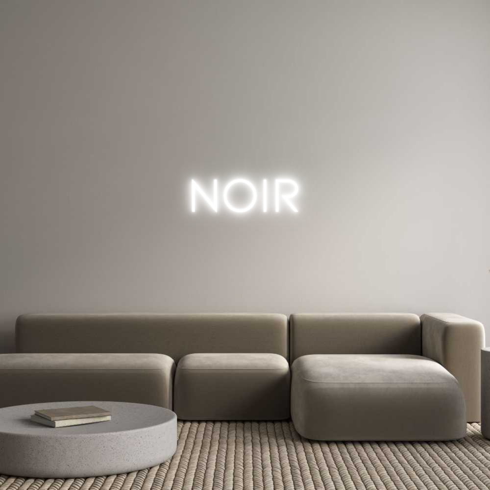 Anpassad neon: noir
