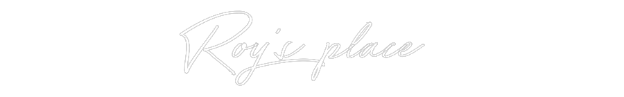 Anpassad neon: Roy’s place