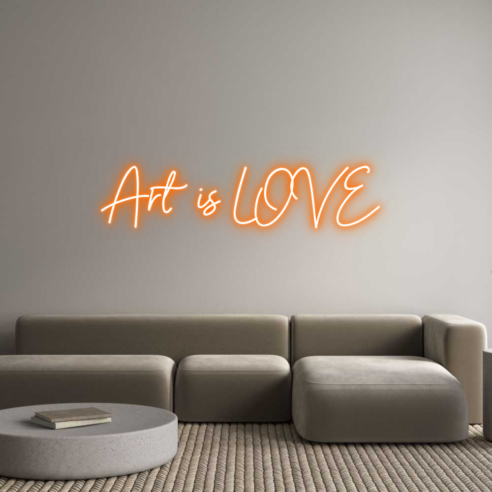 Anpassad neon: Art is LOVE