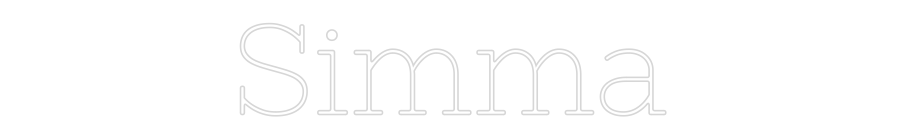 Anpassad neon: Simma