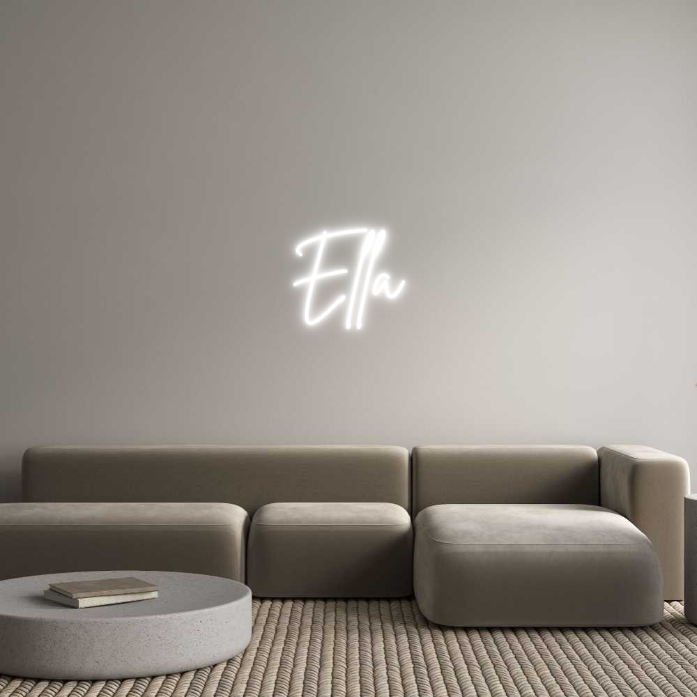 Anpassad neon: Ella
