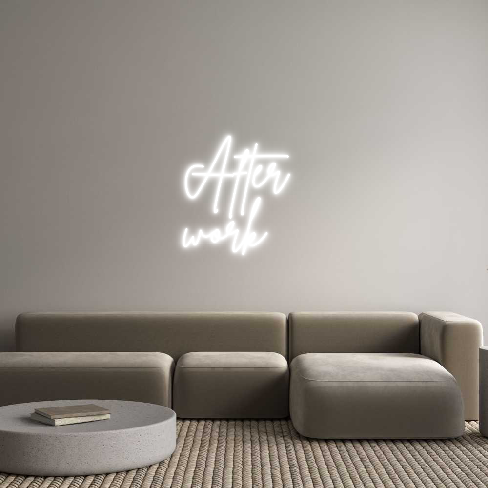 Anpassad neon: After
work
