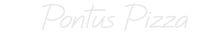 Anpassad neon: Pontus Pizza