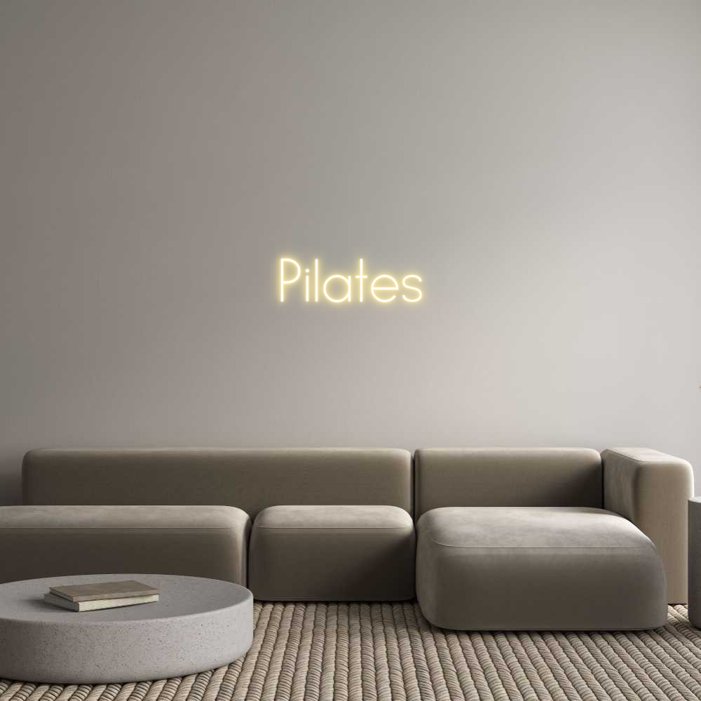 Anpassad neon: Pilates