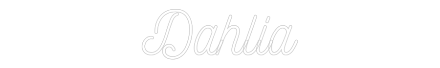 Anpassad neon: Dahlia