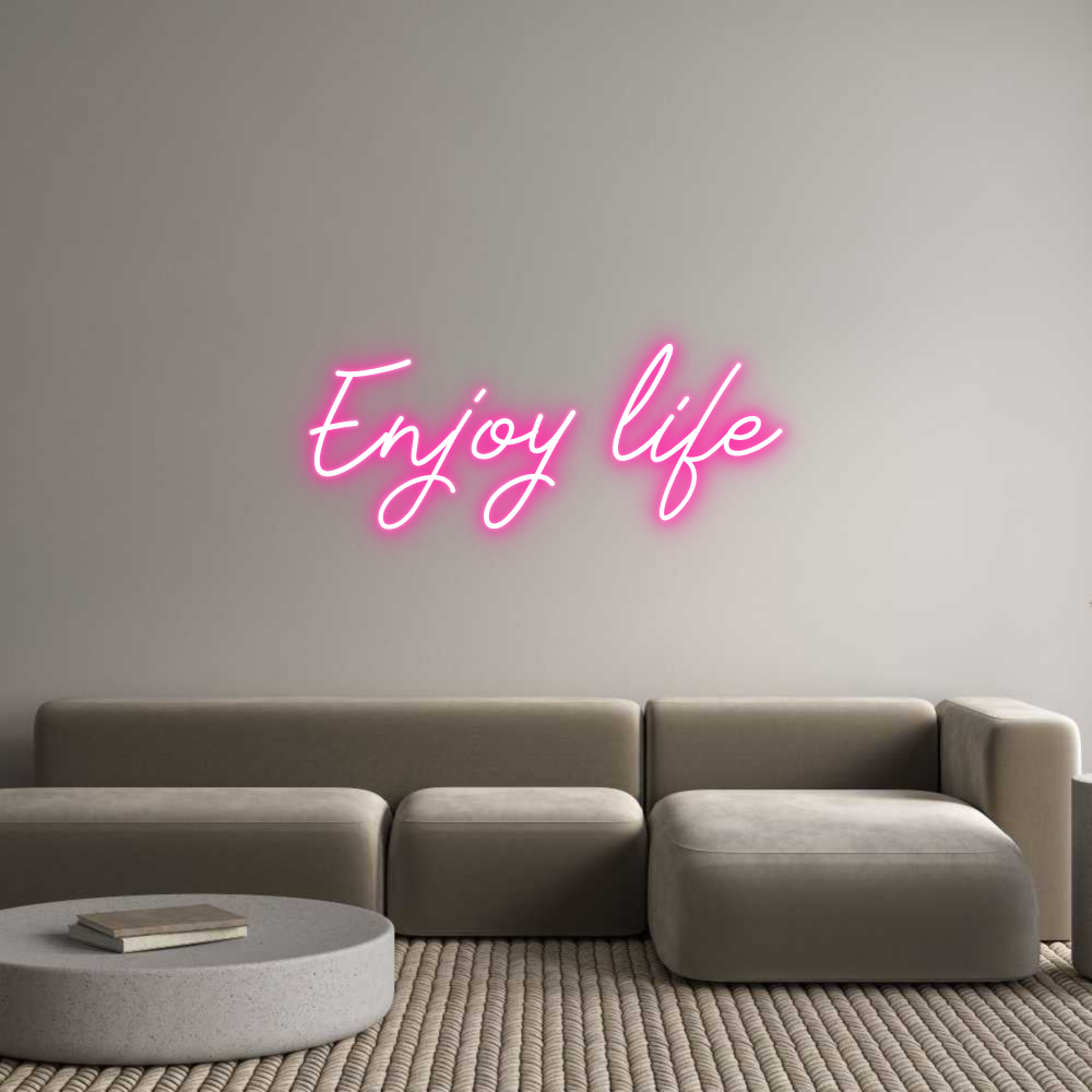 Anpassad neon: Enjoy life