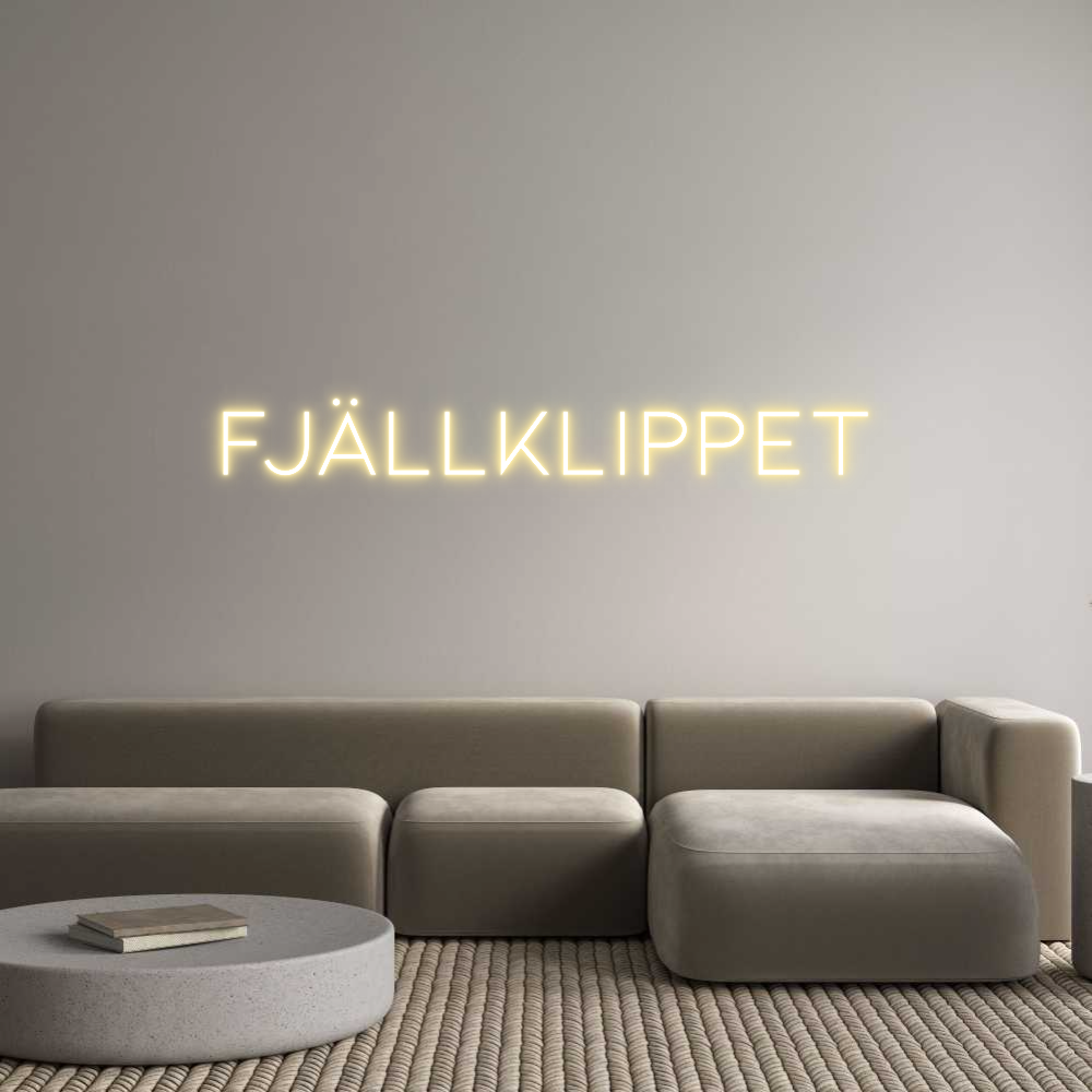 Anpassad neon: Fjällklippet