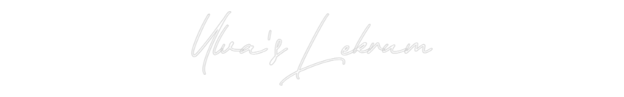Anpassad neon: Ylva's Lekrum