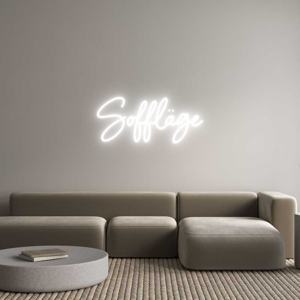 Anpassad neon: Soffläge