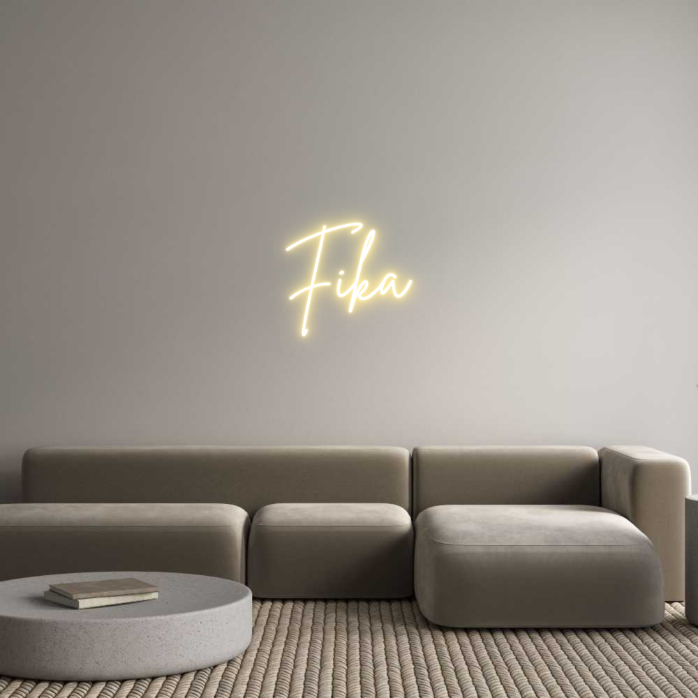 Anpassad neon: Fika