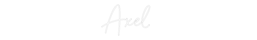 Anpassad neon: Axel