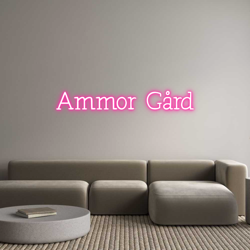 Anpassad neon: Ammor Gård