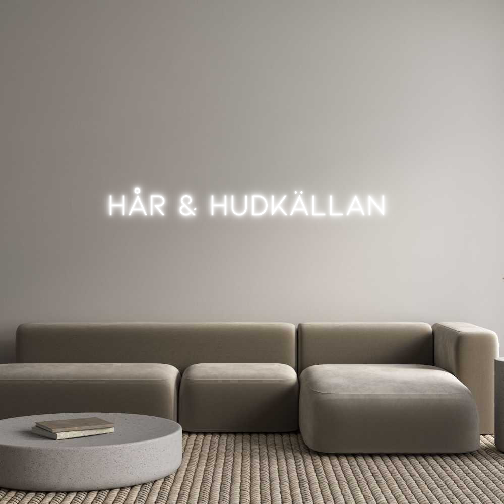 Anpassad neon: Hår & Hudkäll...