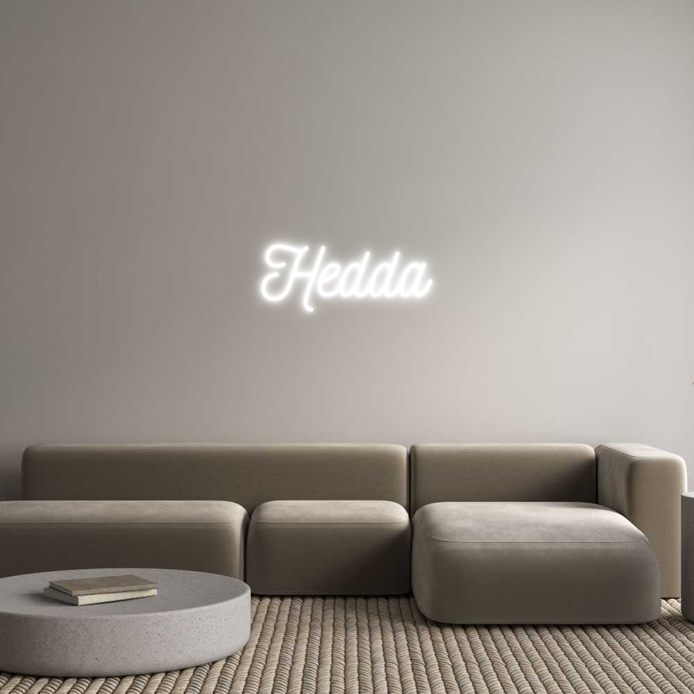 Anpassad neon: Hedda