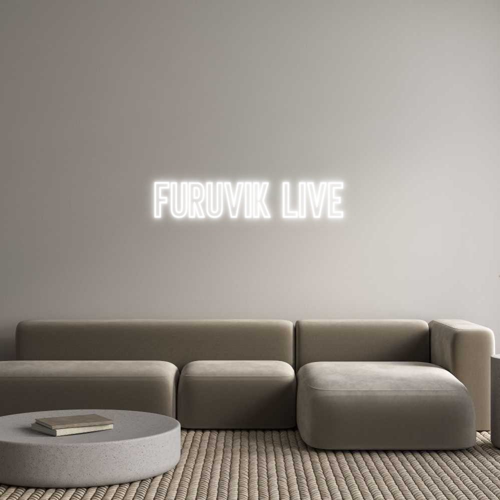 Anpassad neon: FURUVIK LIVE
