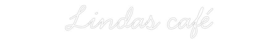 Anpassad neon: Lindas café